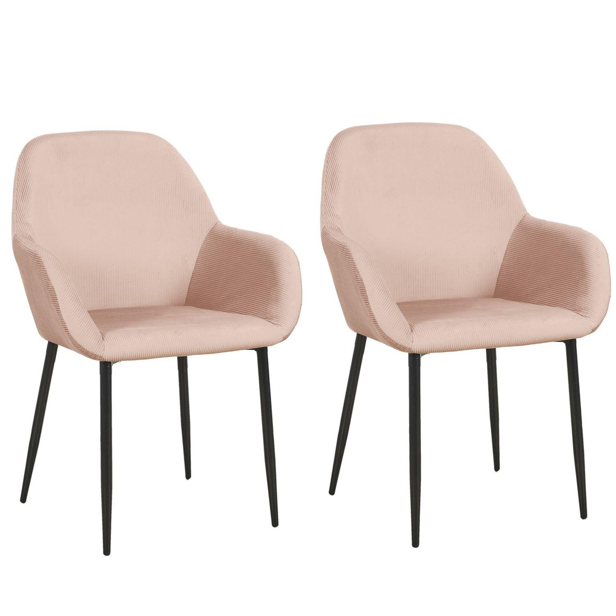 Voir la diapositive 1 : TOILINUX 2 fauteuils de table design velours giulia