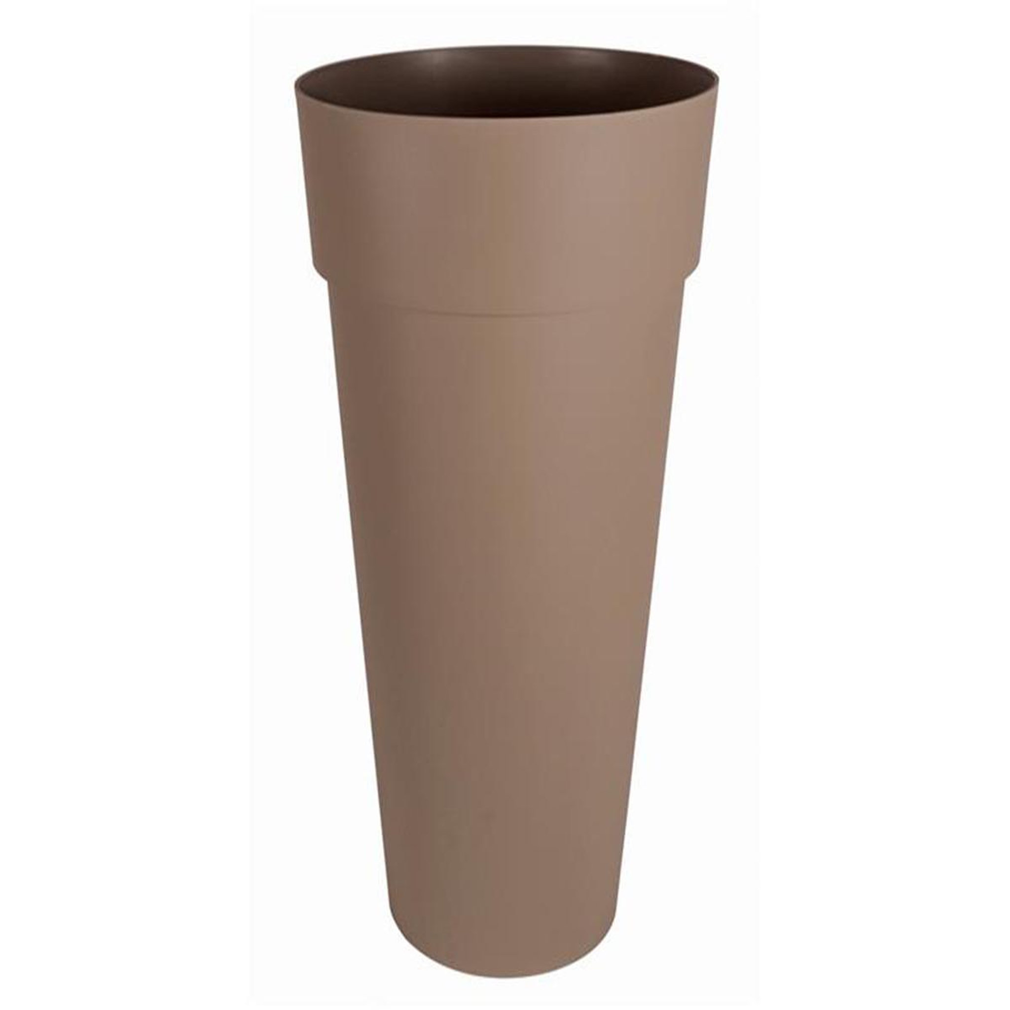 Eda Pot de fleur rond toscane ø 48 x h.80 cm - taupe - eda