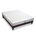 BELLECOUR BELLECOUR LITERIE | Ensemble AMBOISE | Matelas Mémoire de forme + Sommier Bois. Coloris disponibles : Blanc