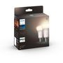 Voir la diapositive 5 : Philips Ampoule LED connectée HUE White E27 75W x2