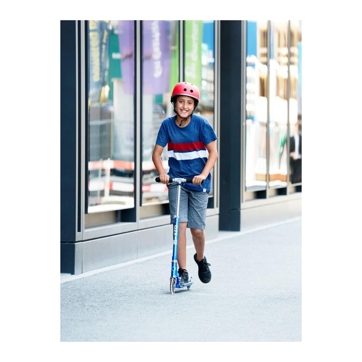 Micro Trottinette   Sprite LED - Bleu Saphir