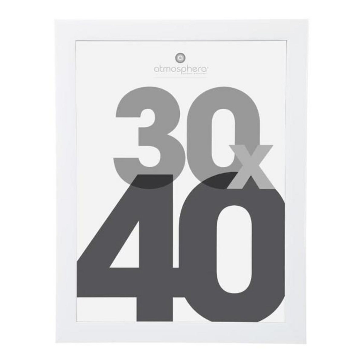 ATMOSPHERA Cadre Photo  Classique  30x40cm Blanc