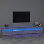 Voir la diapositive 1 : VIDAXL Meuble TV avec lumieres LED Sonoma gris 270x35x40 cm