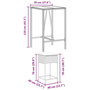 Voir la diapositive 6 : VIDAXL Ensemble de bar de jardin 3 pcs et coussins brun resine tressee