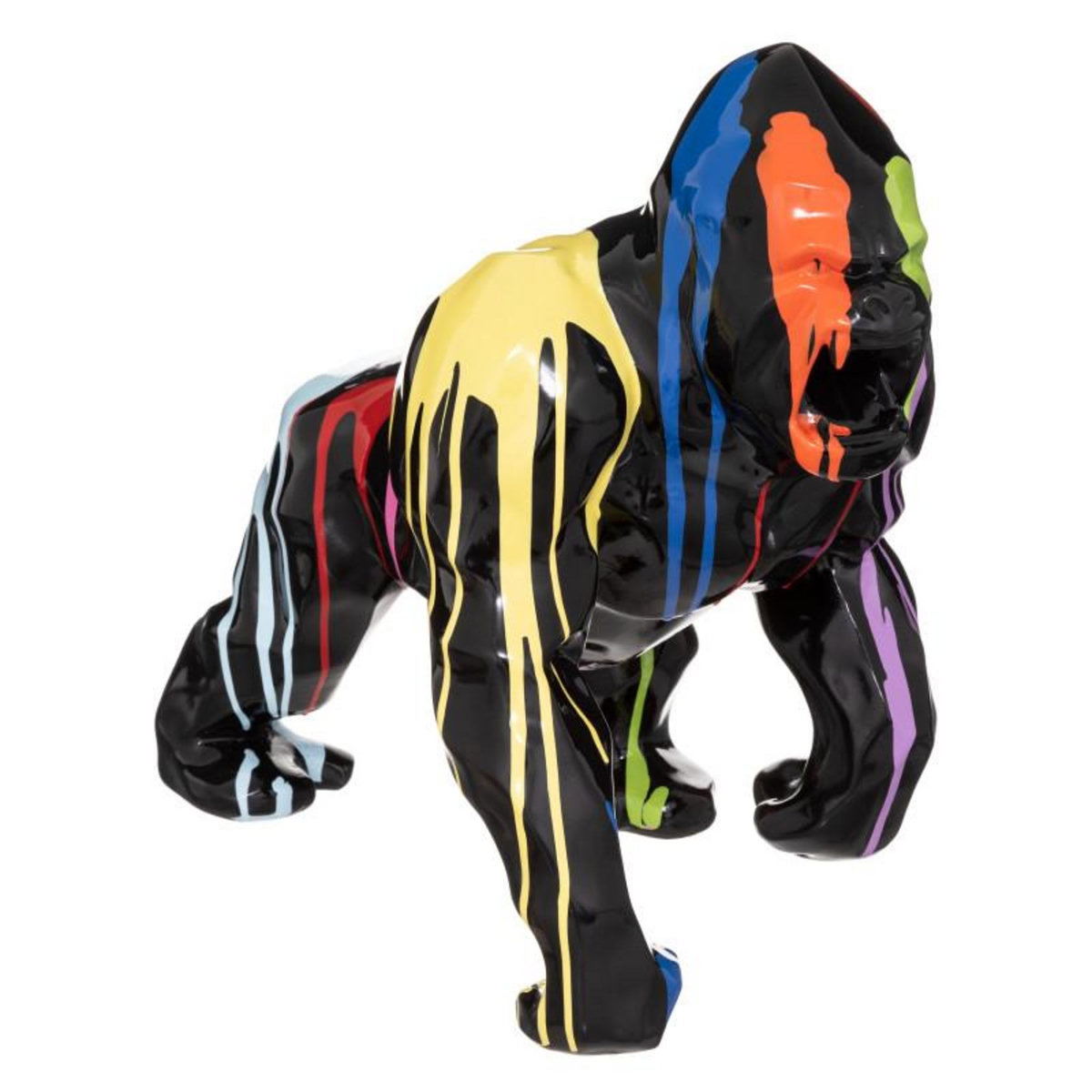ATMOSPHERA Gorille Chance haut 40 cm résine Atmosphera