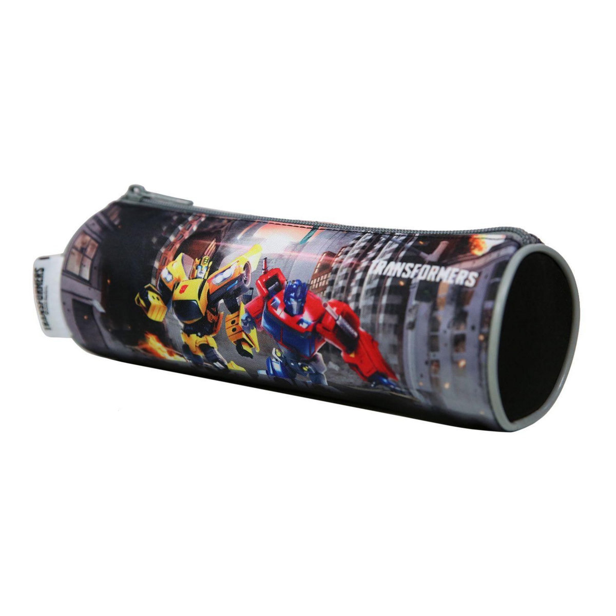 Bagtrotter BAGTROTTER Trousse scolaire ronde Transformers Grise