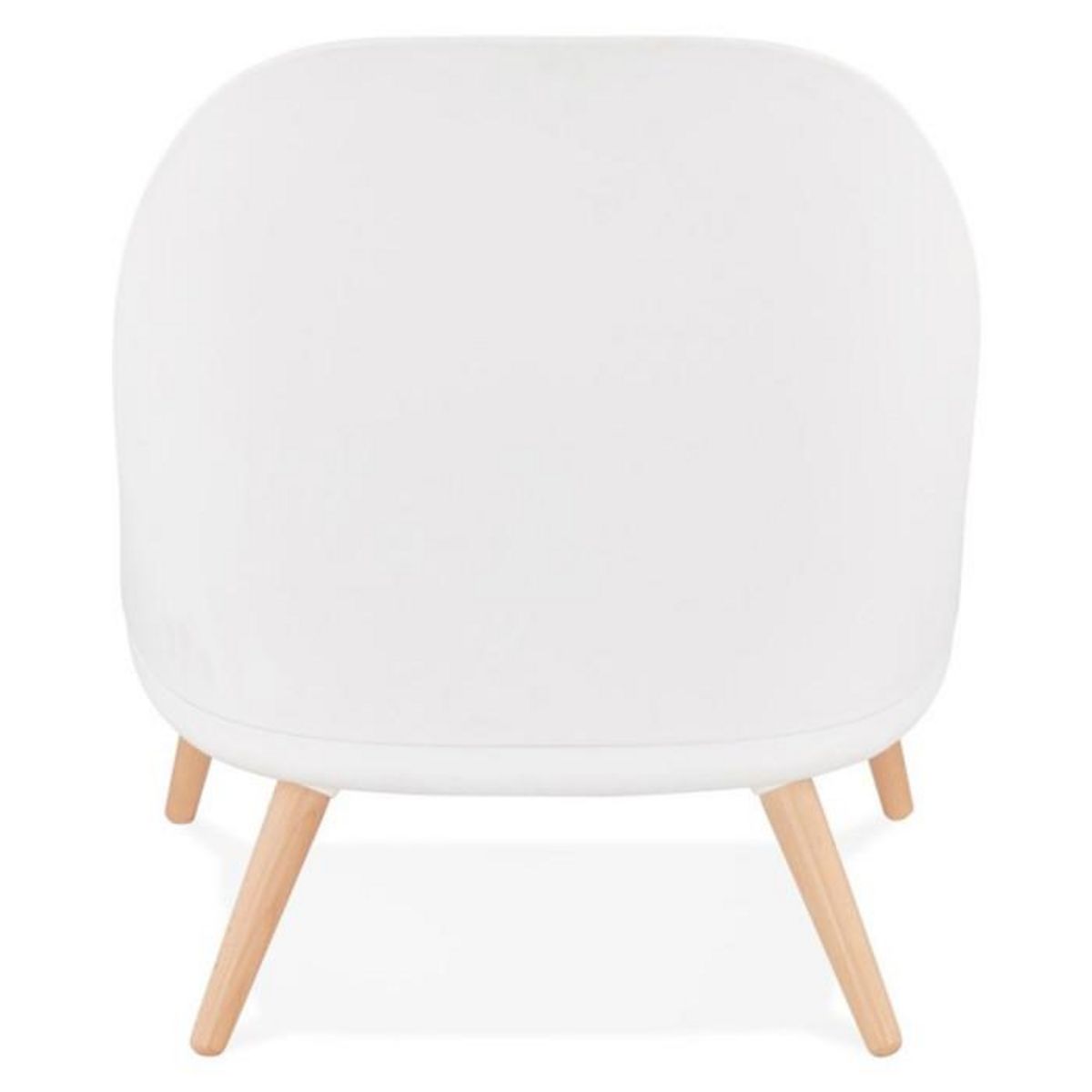 Paris Prix Fauteuil Lounge Design en Tissu  Tocia  76cm Blanc