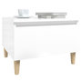 Voir la diapositive 5 : VIDAXL Tables d'appoint 2pcs Blanc brillant 50x46x35cm Bois ingenierie