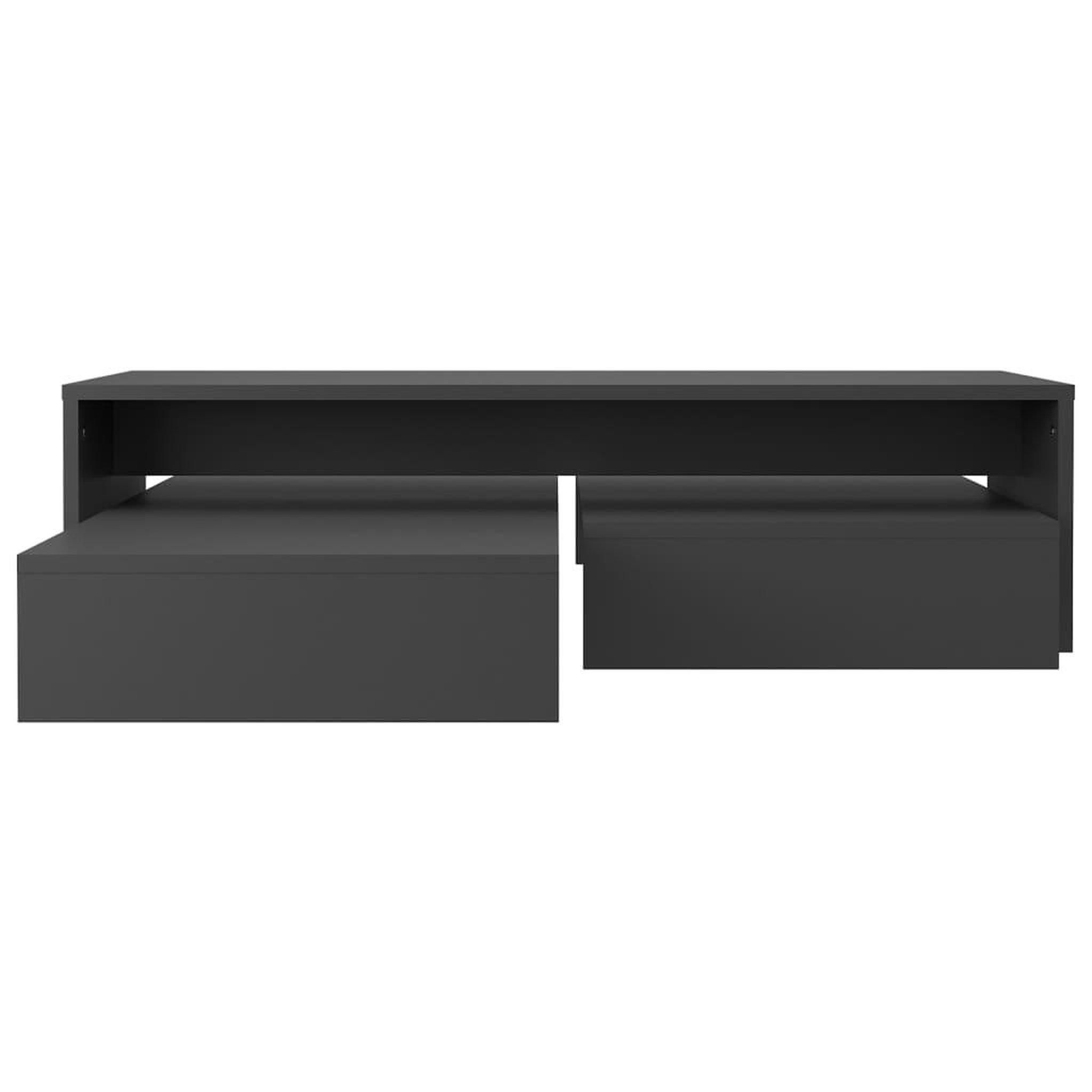 Voir la diapositive 5 : VIDAXL Set de tables basses gigognes gris bois d'ingenierie