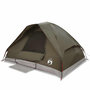 Voir la diapositive 2 : VIDAXL Tente familiale a dome 6 personnes marron impermeable