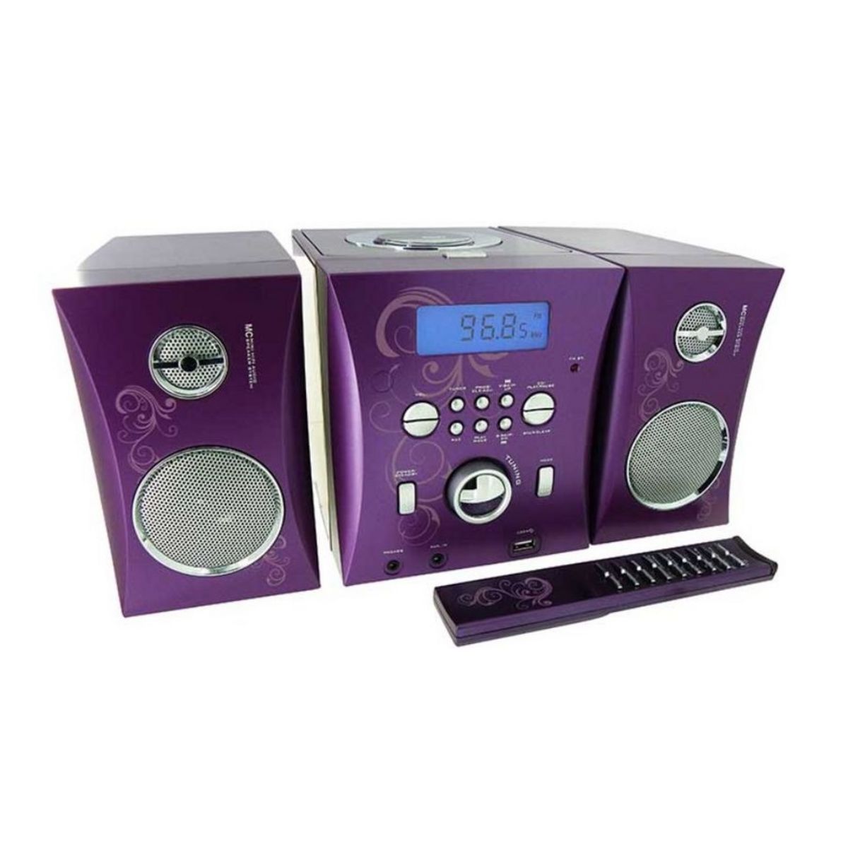 BIGBEN MCD06P - Violet - Chaine hifi