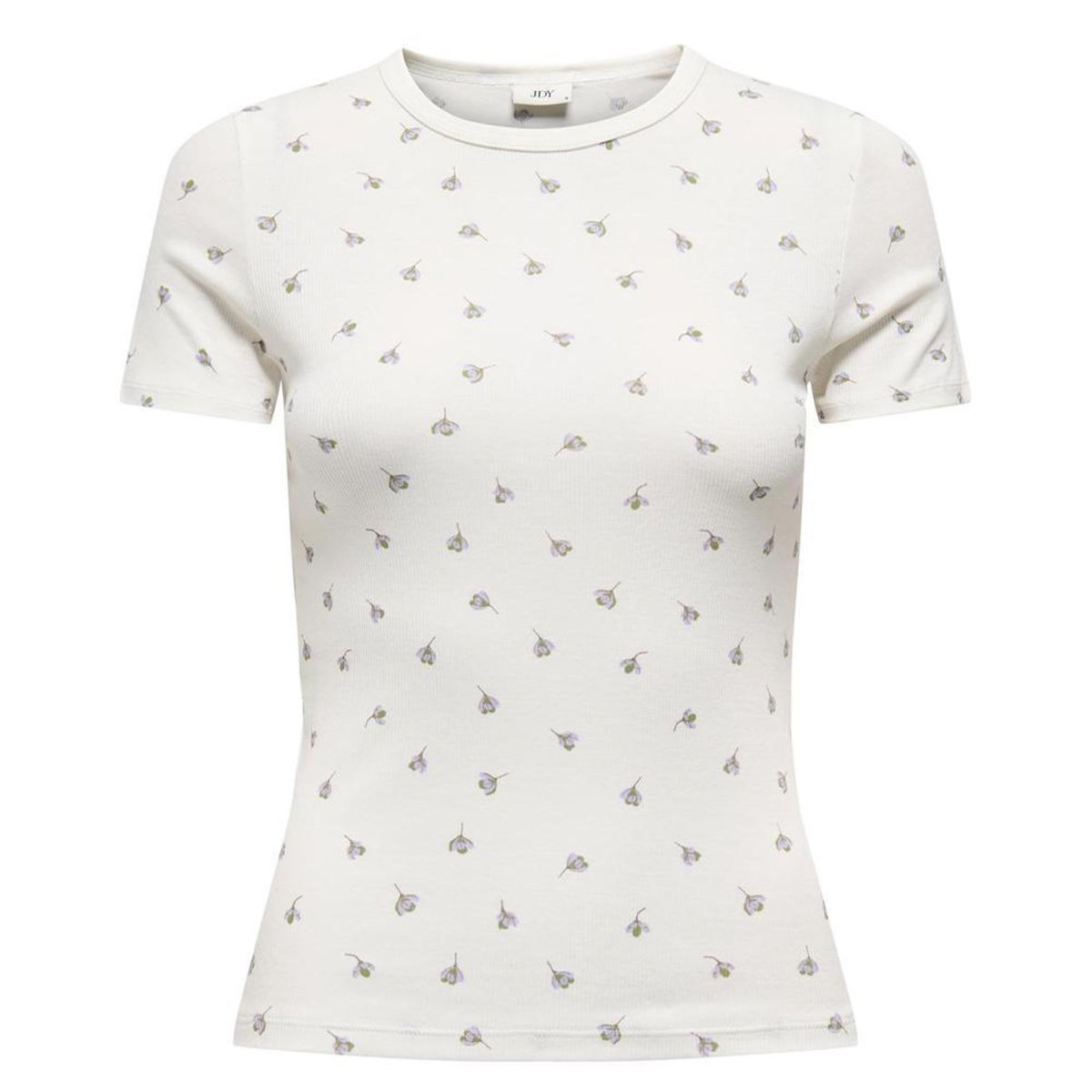JACQUELINE DE YONG T-Shirt Blanc/Mauve Femme JDY Lucky