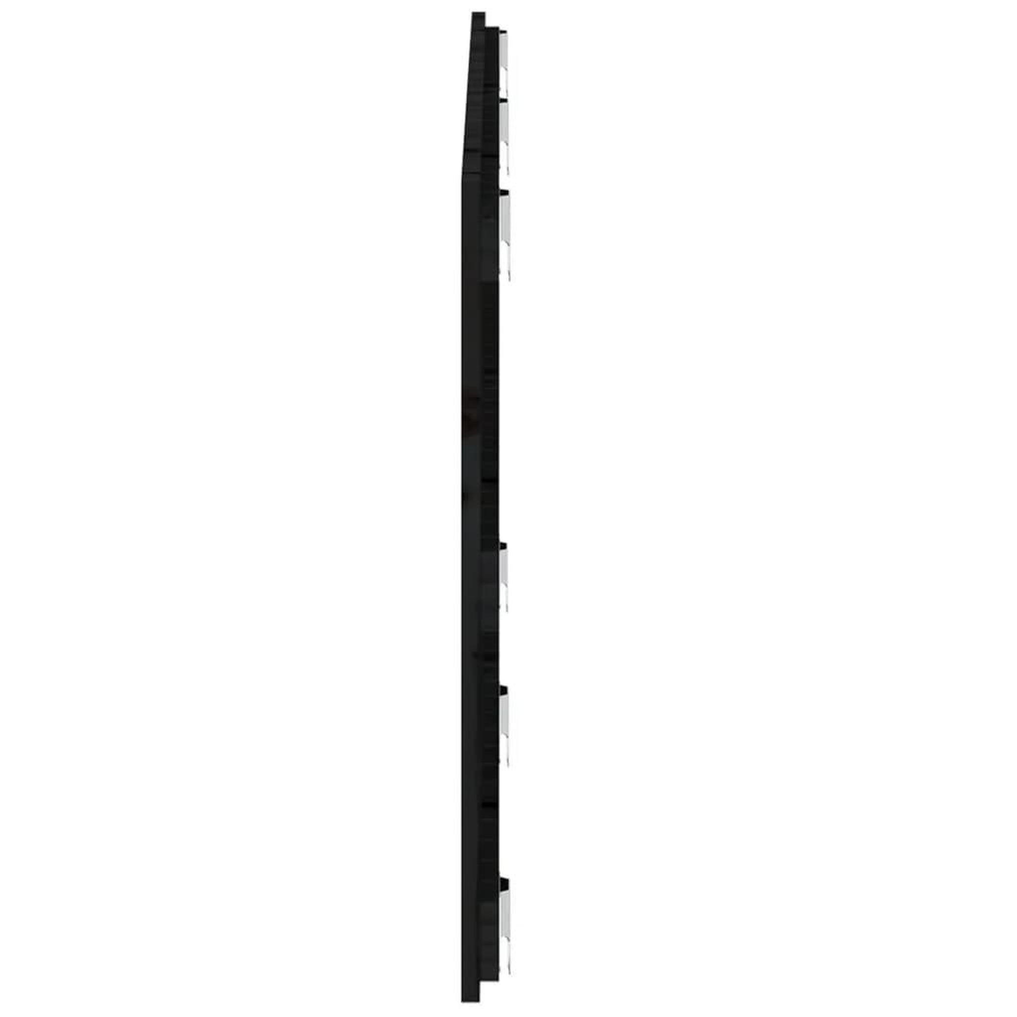 Voir la diapositive 5 : VIDAXL Tete de lit murale Noir 147x3x60 cm Bois massif de pin