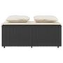 Voir la diapositive 5 : VIDAXL Ensemble a manger de jardin avec coussins 3 pcs Noir