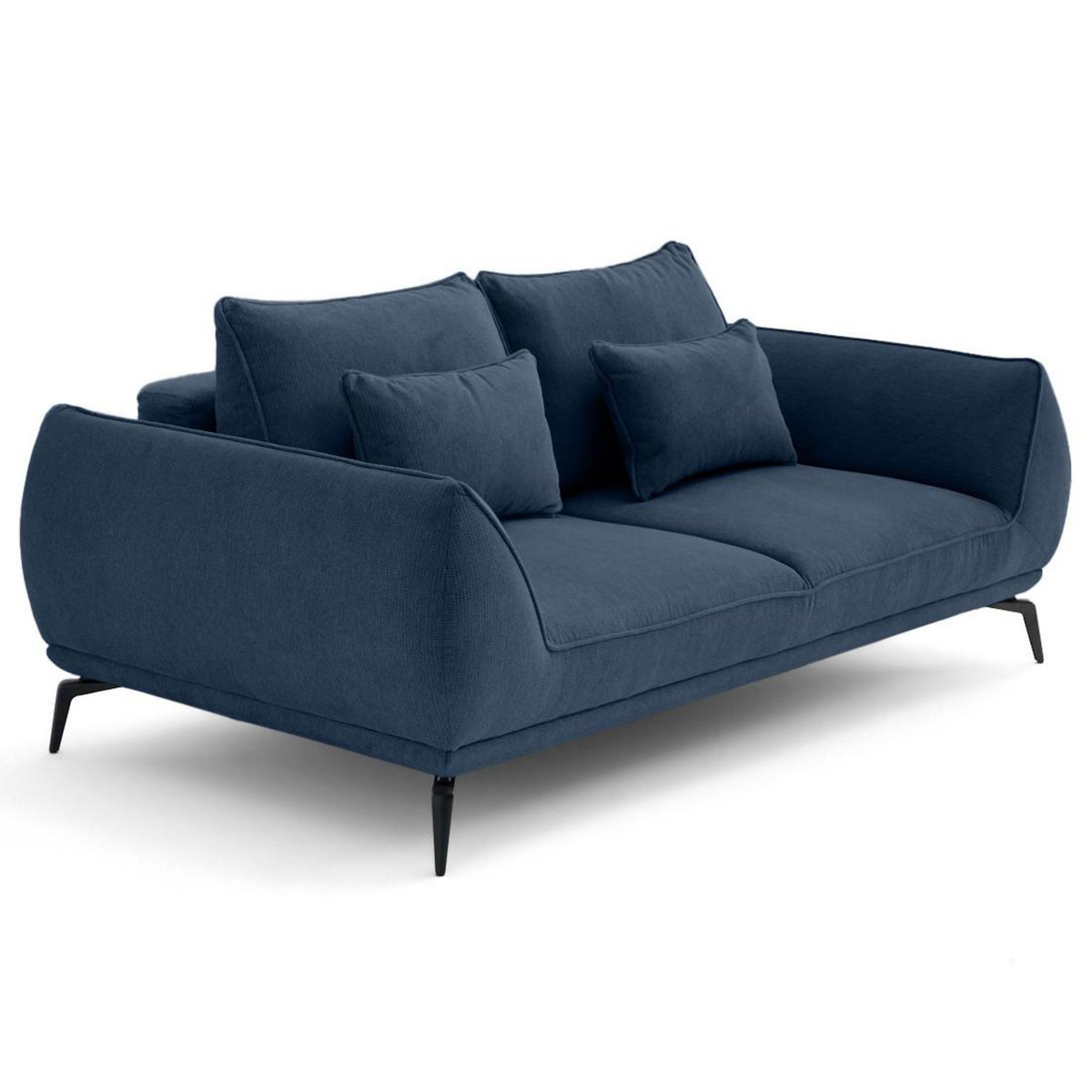 LISA DESIGN Arica - canapé droit 2 places en tissu texturé