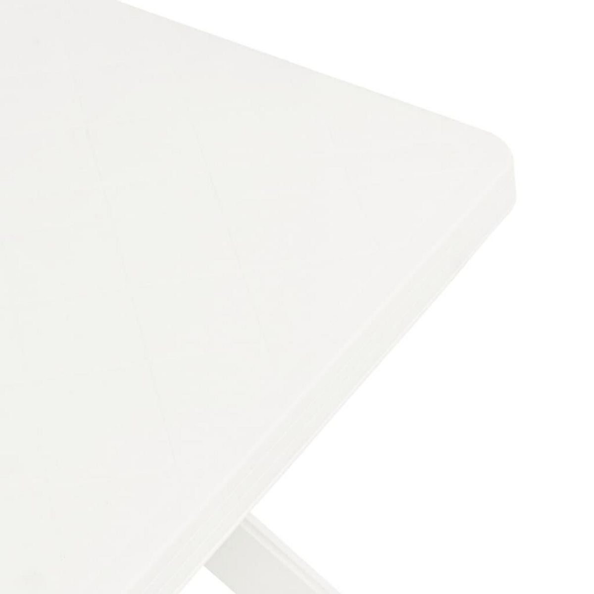 VIDAXL Table de bistro Blanc 70x70x72 cm Plastique