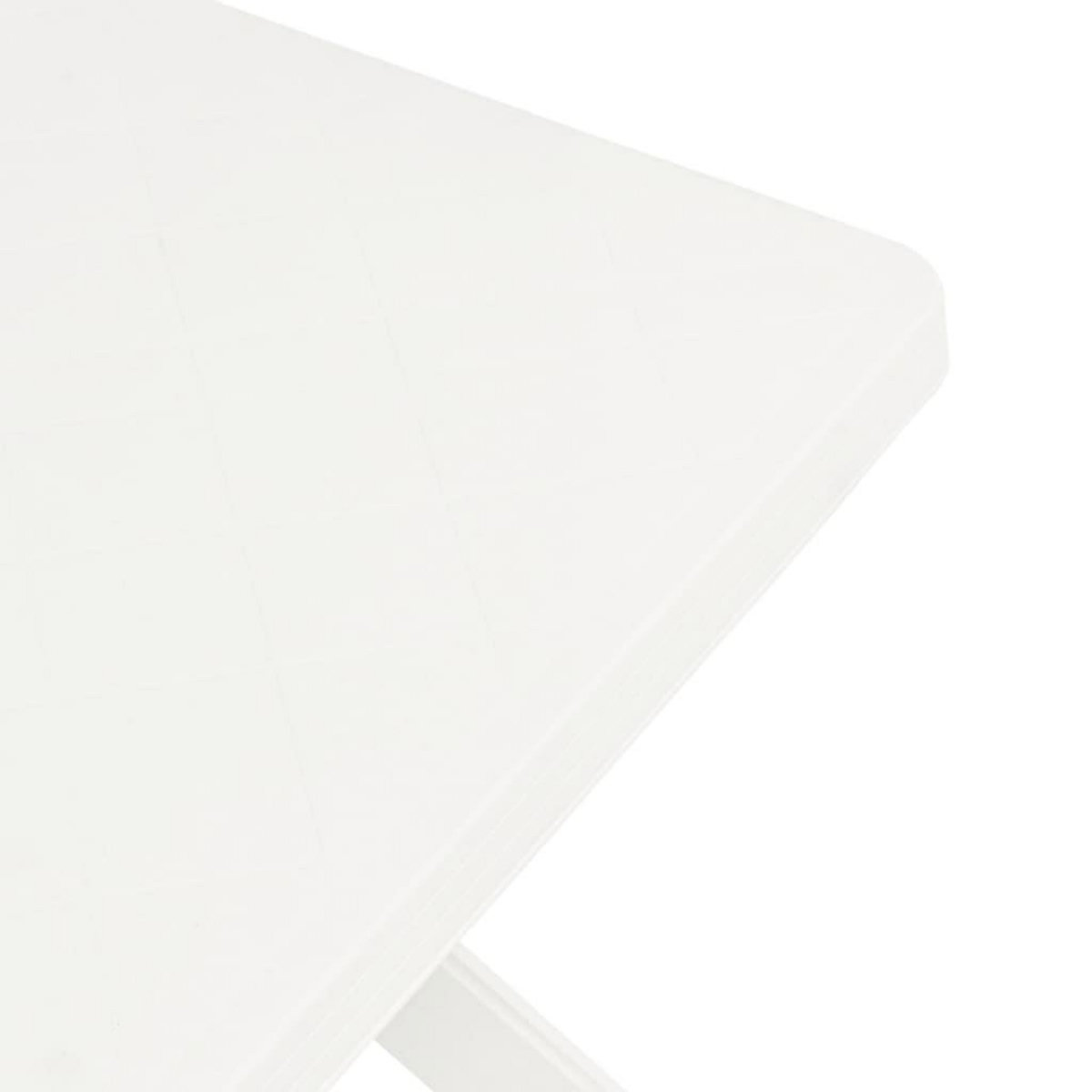 VIDAXL Table de bistro Blanc 70x70x72 cm Plastique