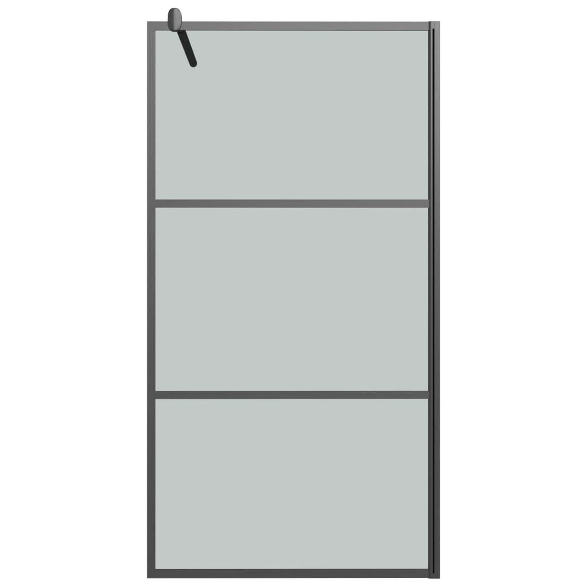 Voir la diapositive 3 : VIDAXL Paroi de douche 100x195 cm Verre ESG fonce Noir