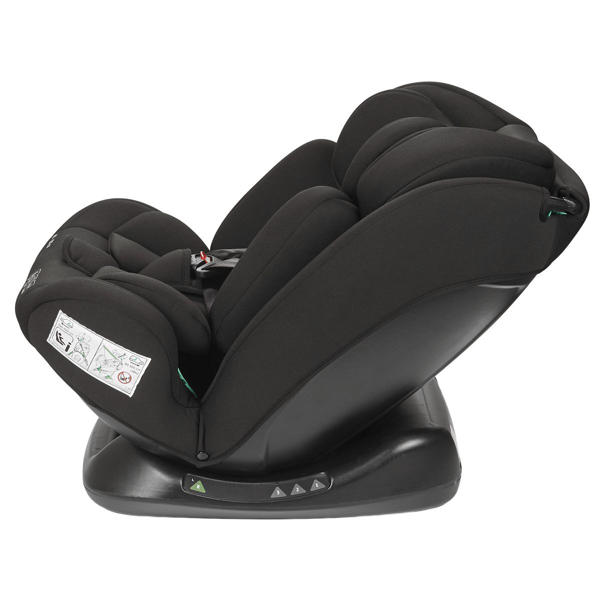 NANIA Nania Siège auto enfant Prato - I-Size 40-150 cm - Evolutif naissance jusqu'à 12 ans environ - Fixations ceinture de sécurité- Réglage de l'Appui-tête et de l'Inclinaison, Insert Lombaire et Réducteur