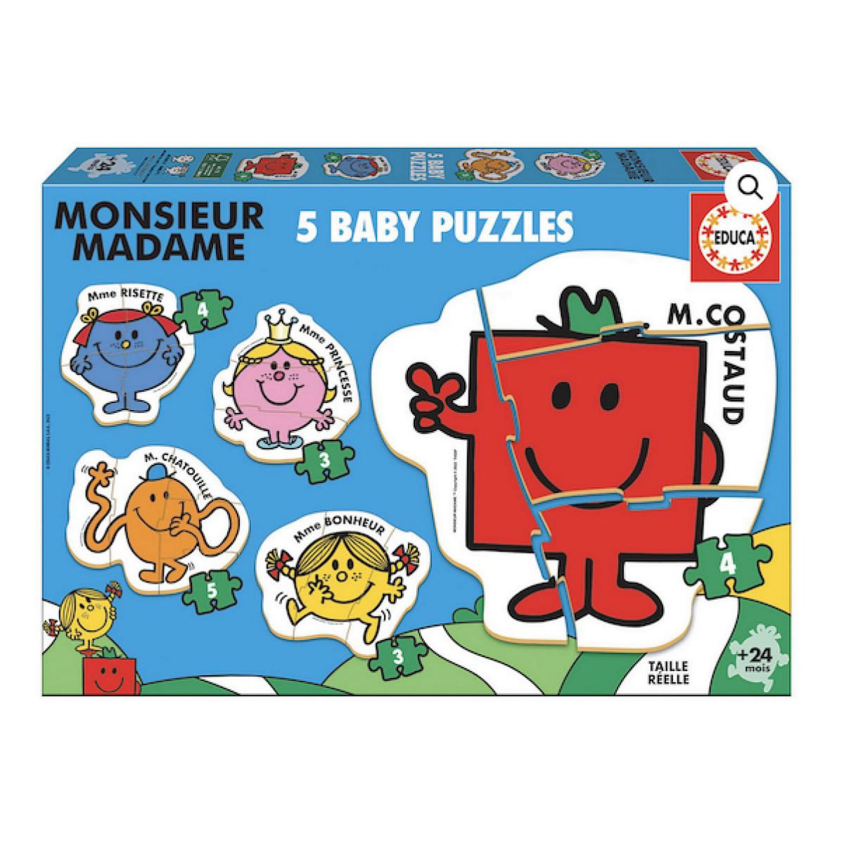 EDUCA 5 Baby Puzzles Monsieur Madame