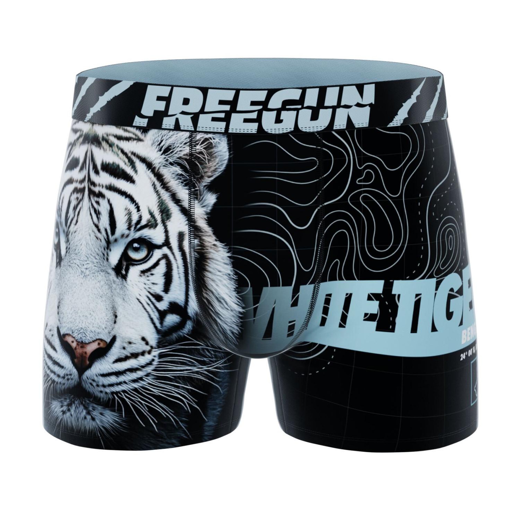 Voir la diapositive 3 : FREEGUN Lot de 4 boxers enfant wild life