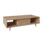 Voir la diapositive 3 : BEST MOBILIER Diego - table basse - effet bois - 2 niches - 120 cm