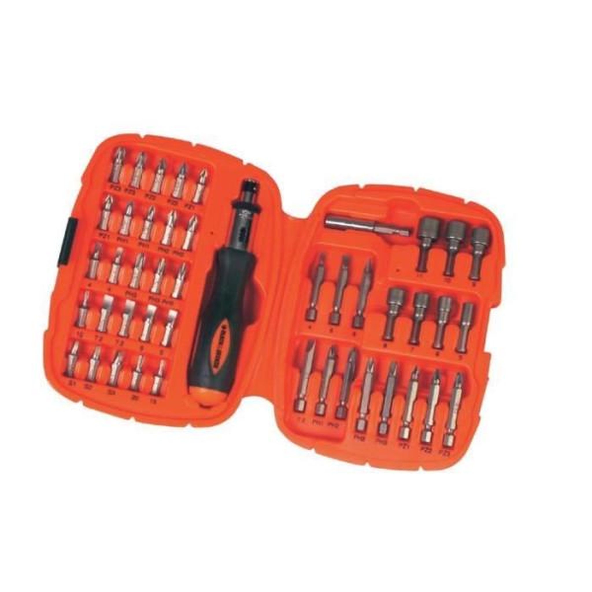 Black et Decker Kit Tournevis et Embouts a Cliquet (45 pieces) BLACK+DECKER - A7039-XJ