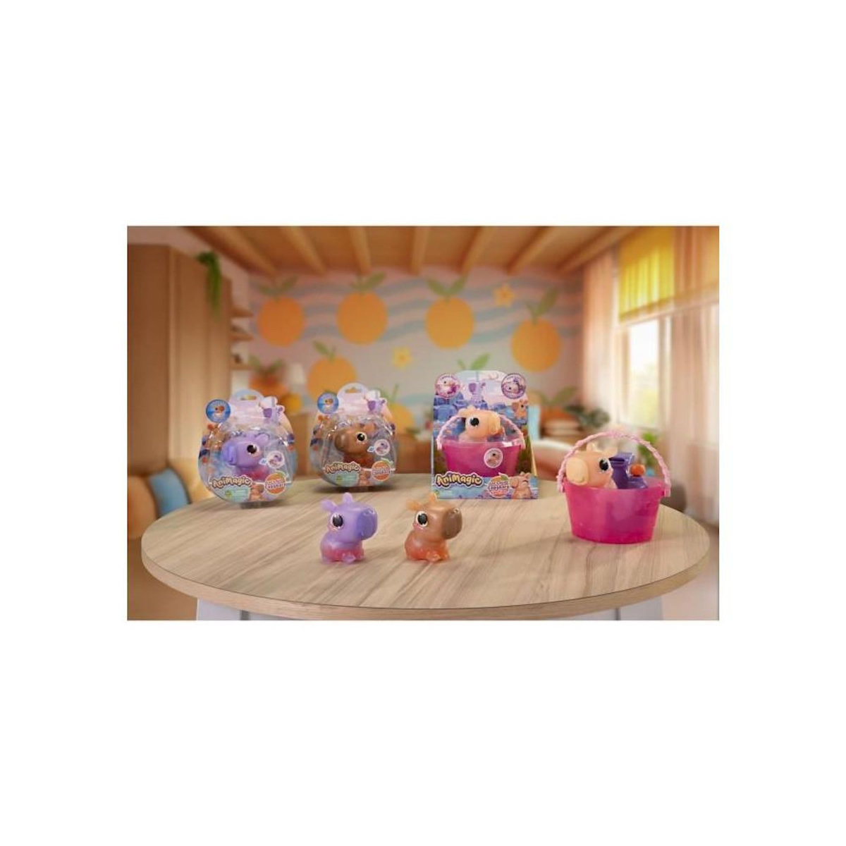 GOLIATH Animagic - GOLIATH - Let's Glo Capybara Spa Time - Animal intéractif - Marron