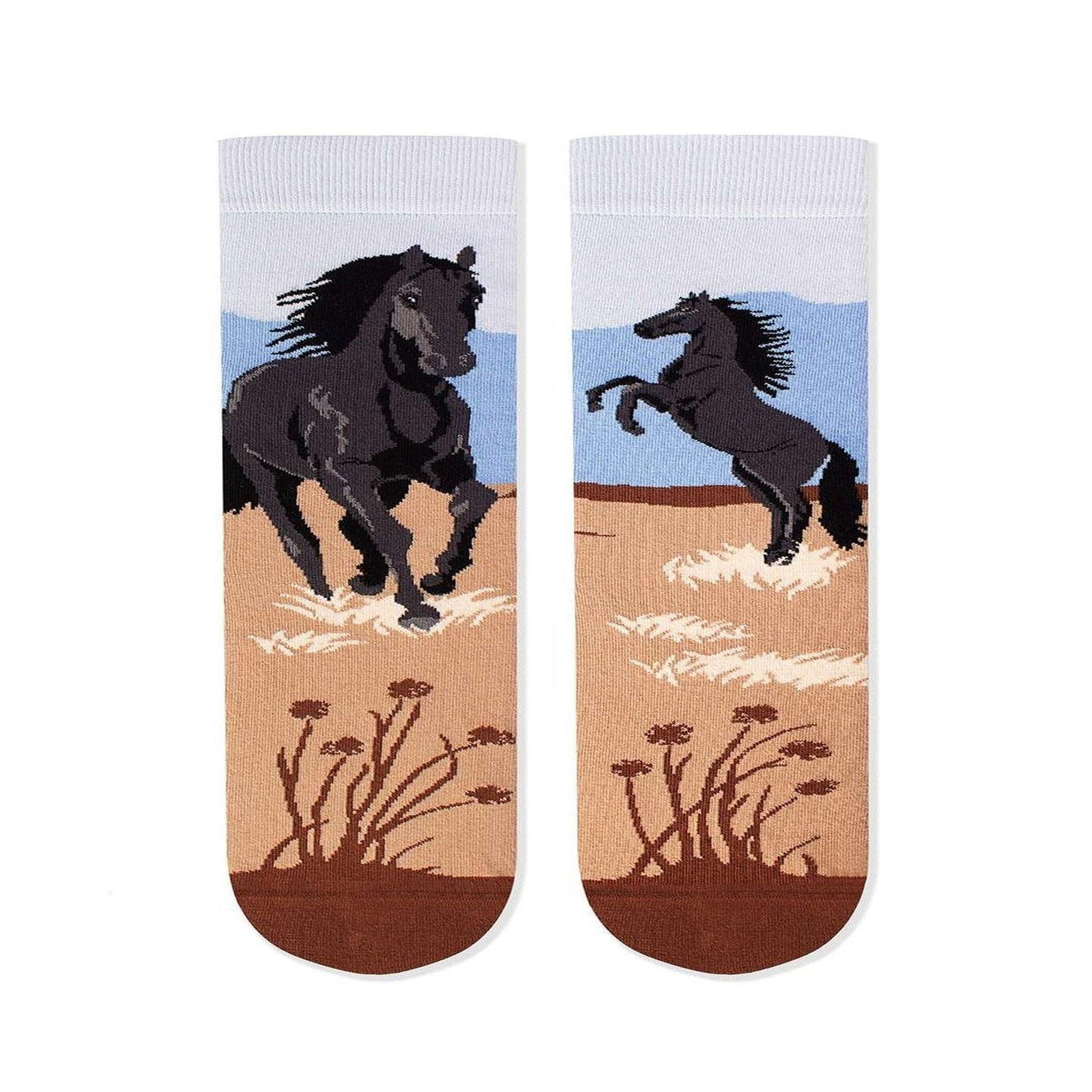 Voir la diapositive 2 : PIRIN HILL Chaussettes arty chevaux