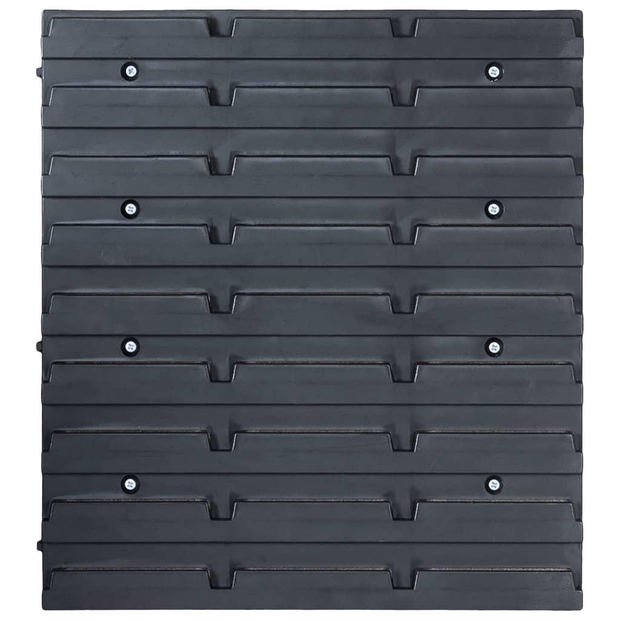 Voir la diapositive 5 : VIDAXL Kit de bacs de stockage avec panneaux muraux 96 pcs Bleu