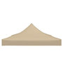 Voir la diapositive 5 : VIDAXL Toit de tente de reception 4x3 m Beige 270 g/m^2