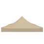 Voir la diapositive 5 : VIDAXL Toit de tente de reception 4x3 m Beige 270 g/m^2