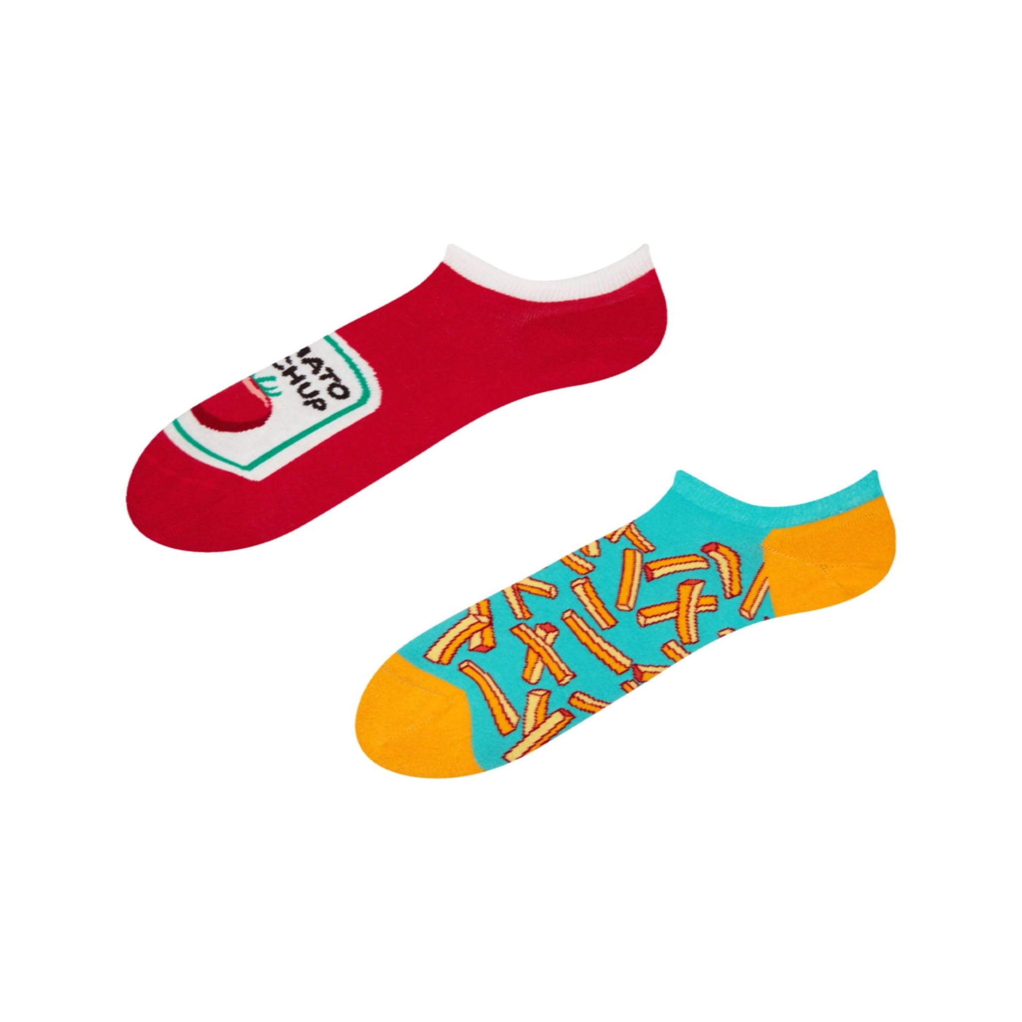 Voir la diapositive 1 : DEDOLES Socquettes invisibles frites et ketchup