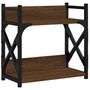 Voir la diapositive 2 : VIDAXL Support d imprimante à 2 niveaux chêne marron 40x20x40 cm