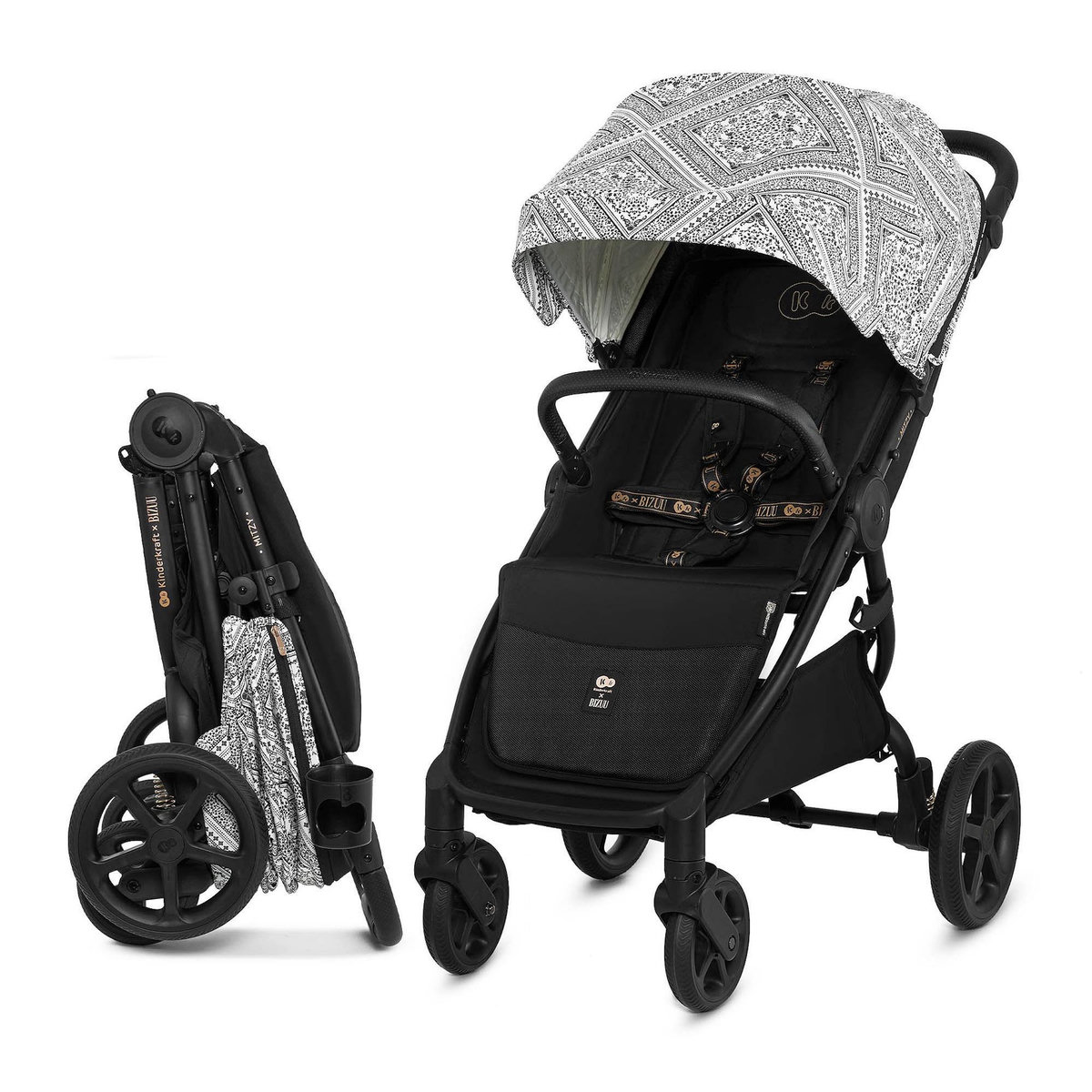 KINDERKRAFT Poussette compacte avec suspension et protection UPF50+ pour bébé