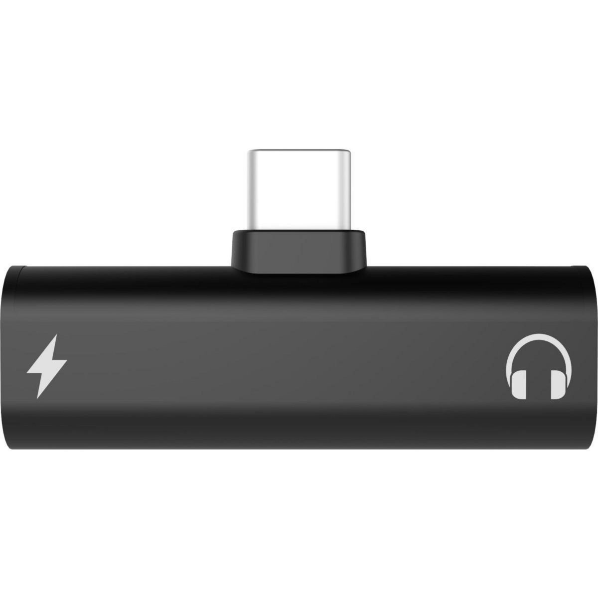 Mobility Lab Adaptateur USB C USB-C vers Jack + Charge rapide noir
