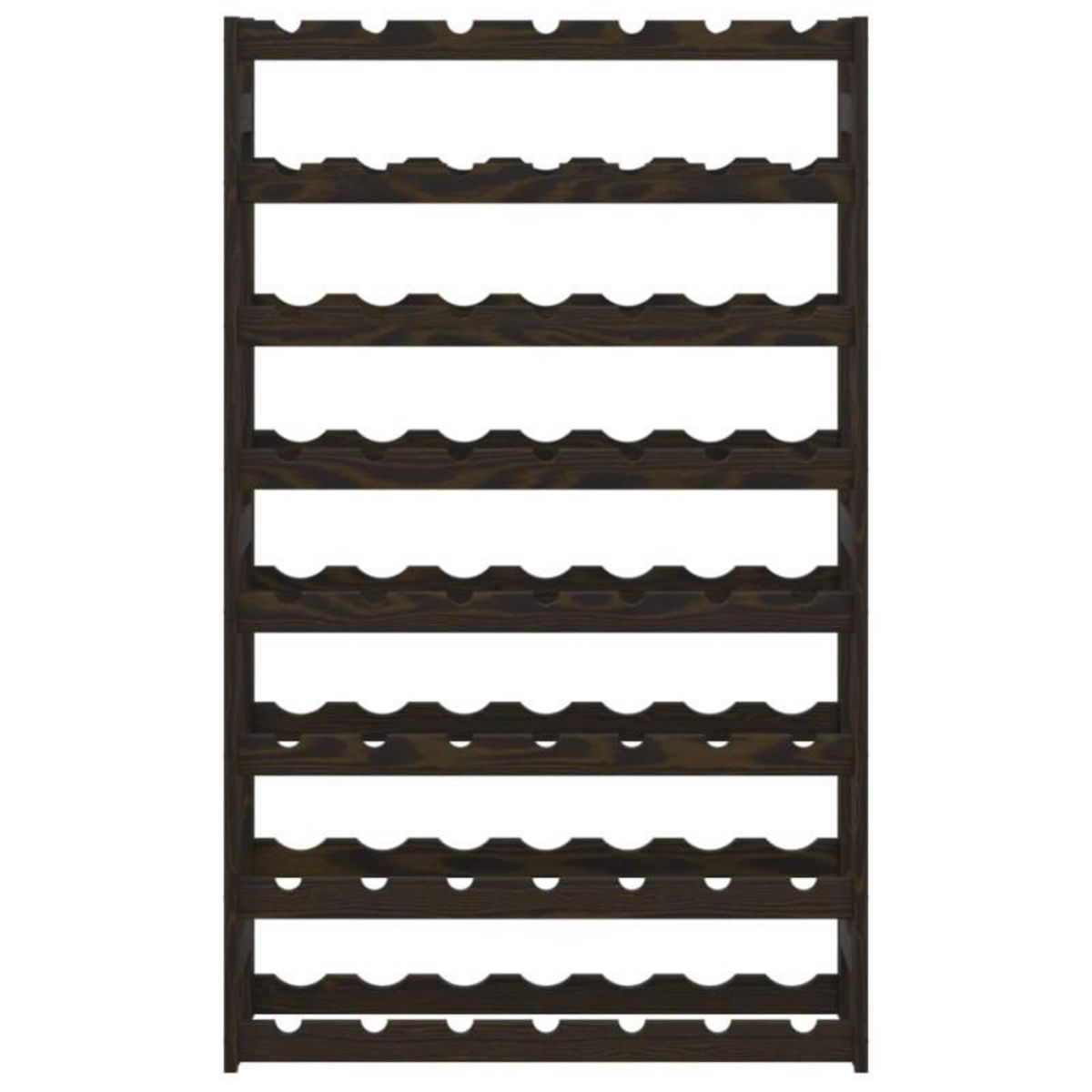 VIDAXL Casier à bouteilles pour 56 bouteilles noir bois pin solide