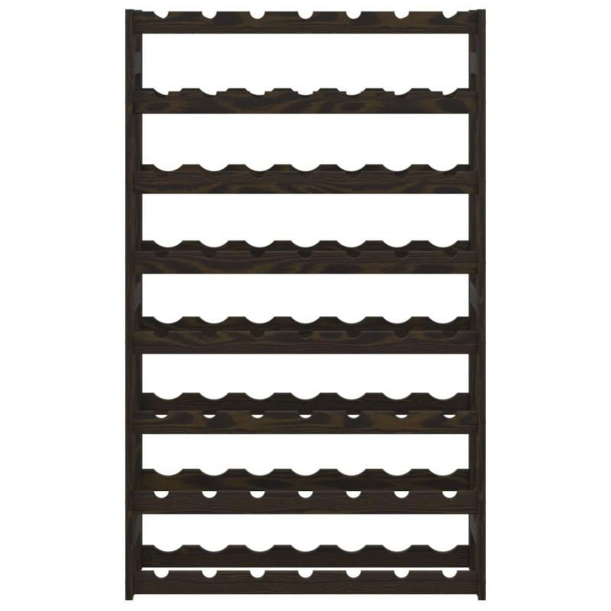 VIDAXL Casier à bouteilles pour 56 bouteilles noir bois pin solide