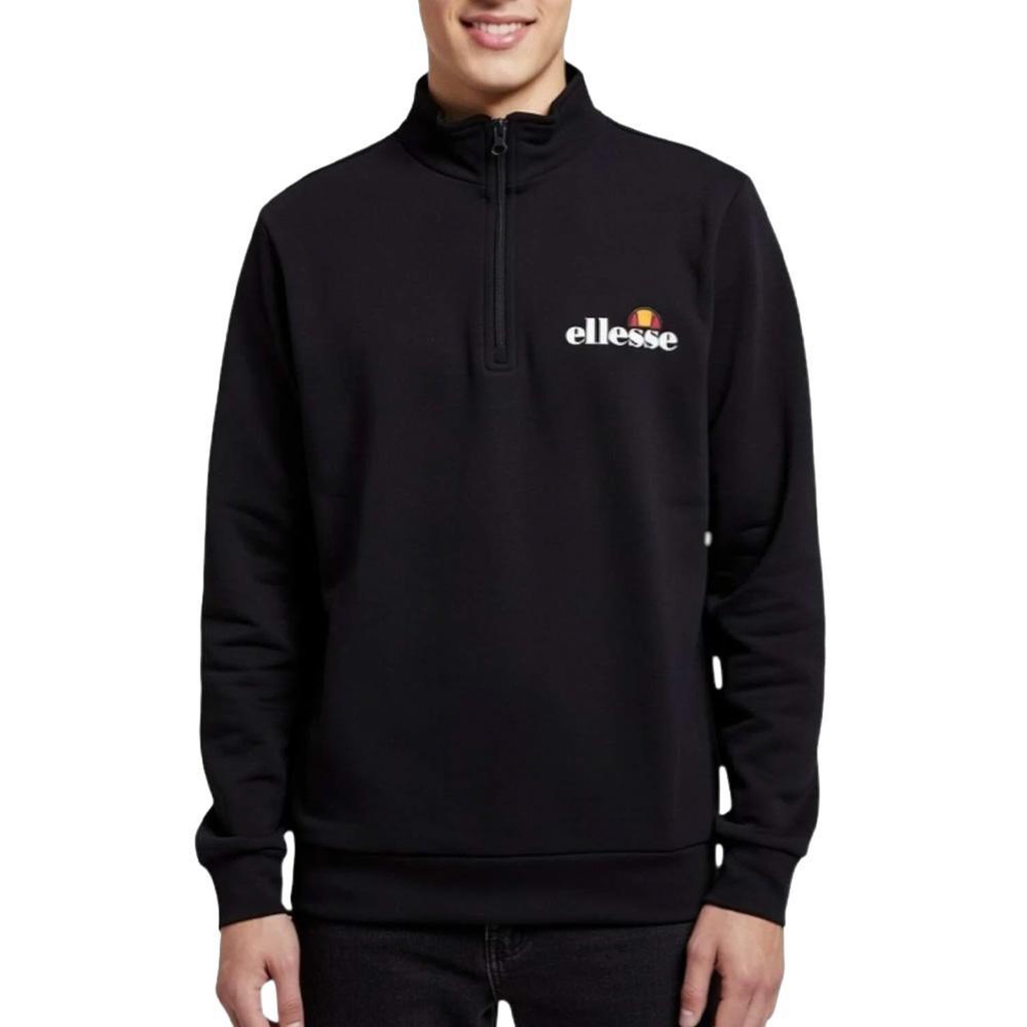 ELLESSE Sweat 1/4 de zip noir homme ellesse sop23615a. Coloris disponibles : Noir