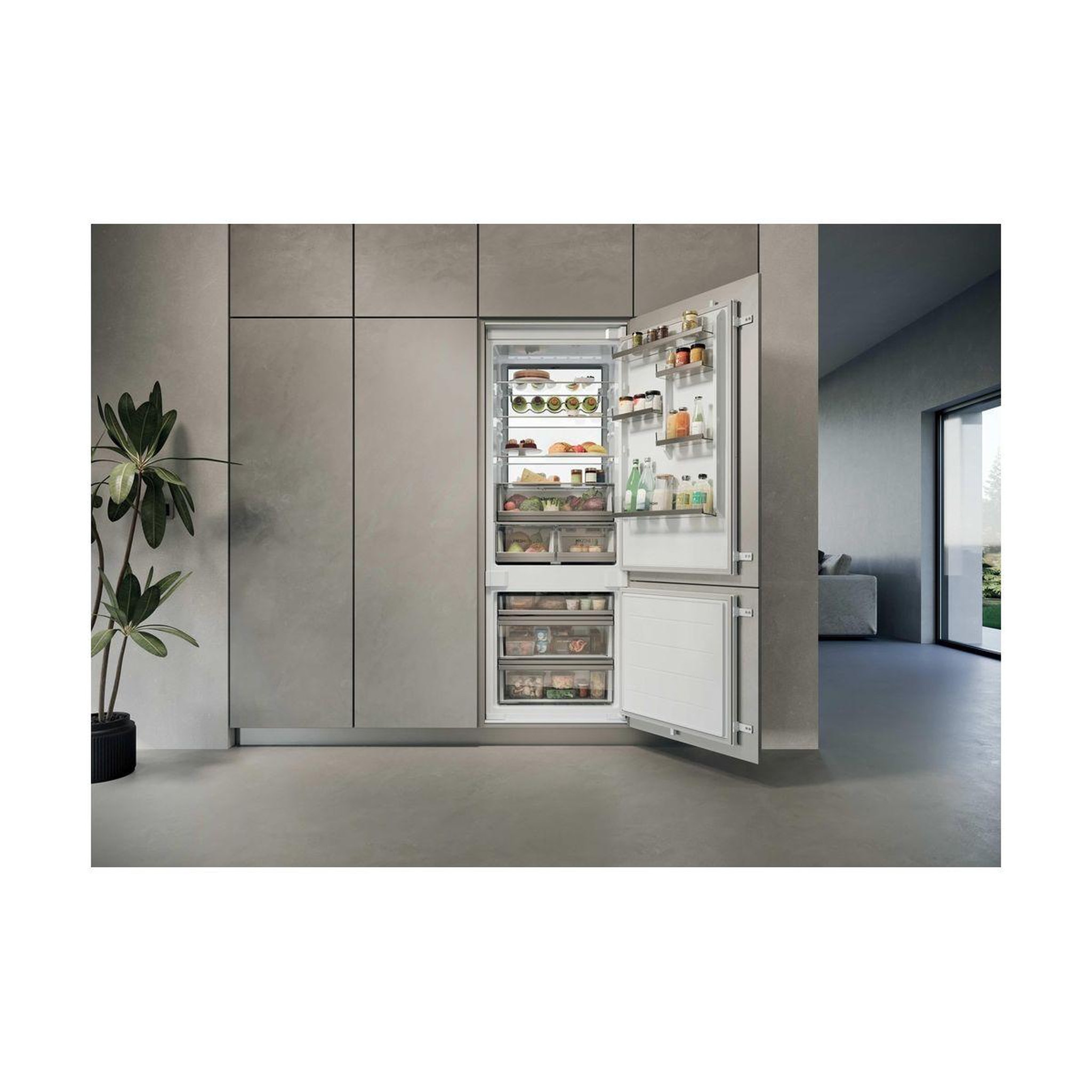 Voir la diapositive 4 : HAIER Réfrigérateur combiné encastrable hbw7719c