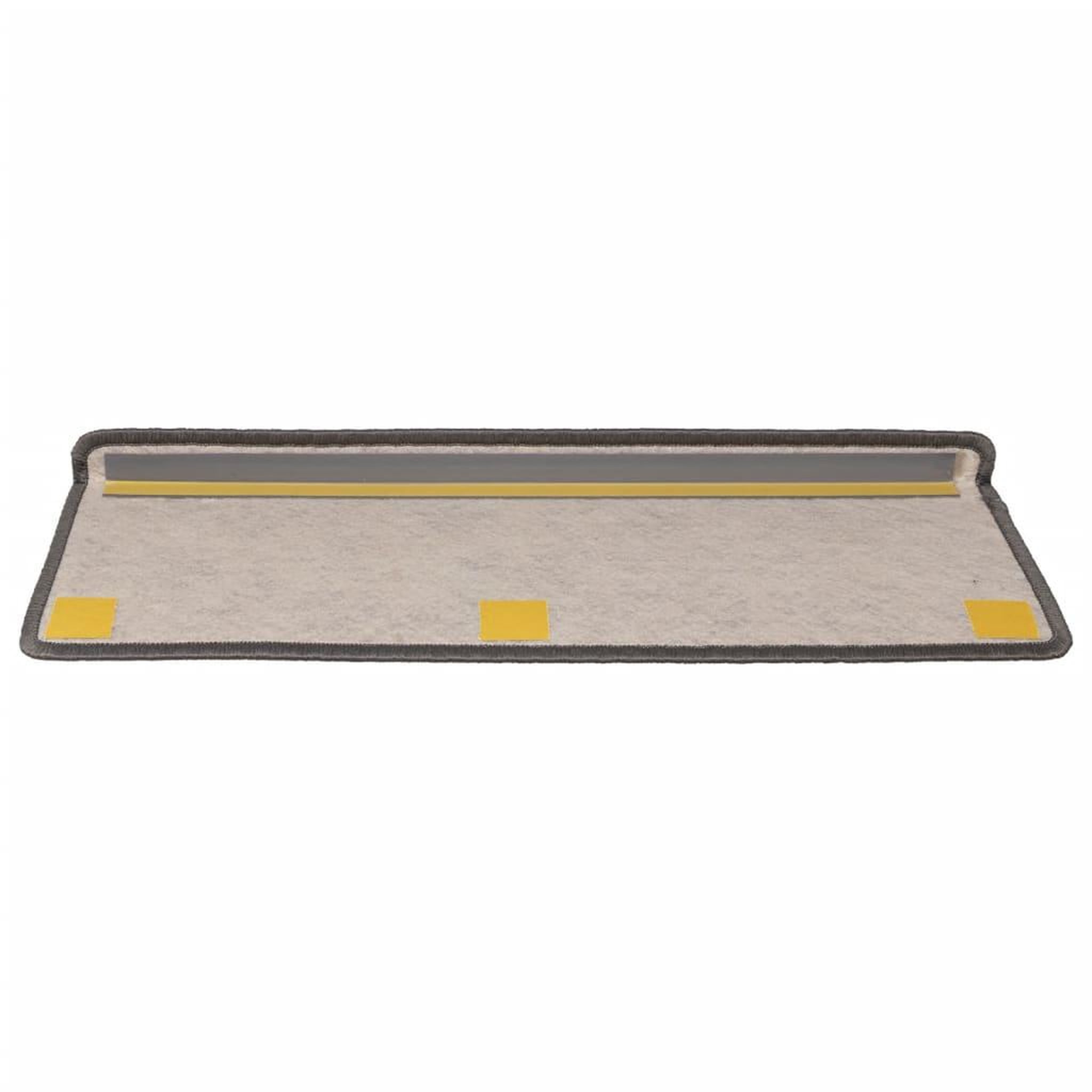 Voir la diapositive 5 : VIDAXL Tapis d'escalier autocollants 15 pcs 65x21x4 cm Gris et beige
