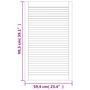 Voir la diapositive 6 : VIDAXL Portes d armoire à persiennes 4pcs blanc 99,3x59,4cm pin massif