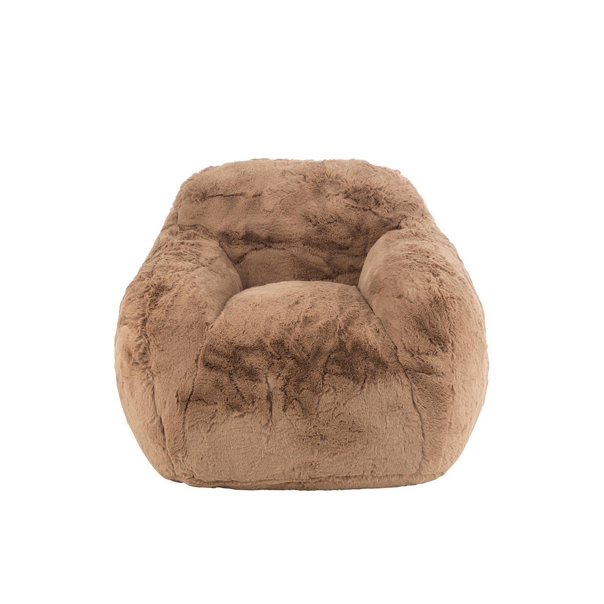 Voir la diapositive 2 : J-LINE Fauteuil en tissu  cutie  99cm taupe