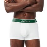 Lacoste Lot de 3 Boxers  Homme Lacoste 5H1300. Coloris disponibles : Blanc