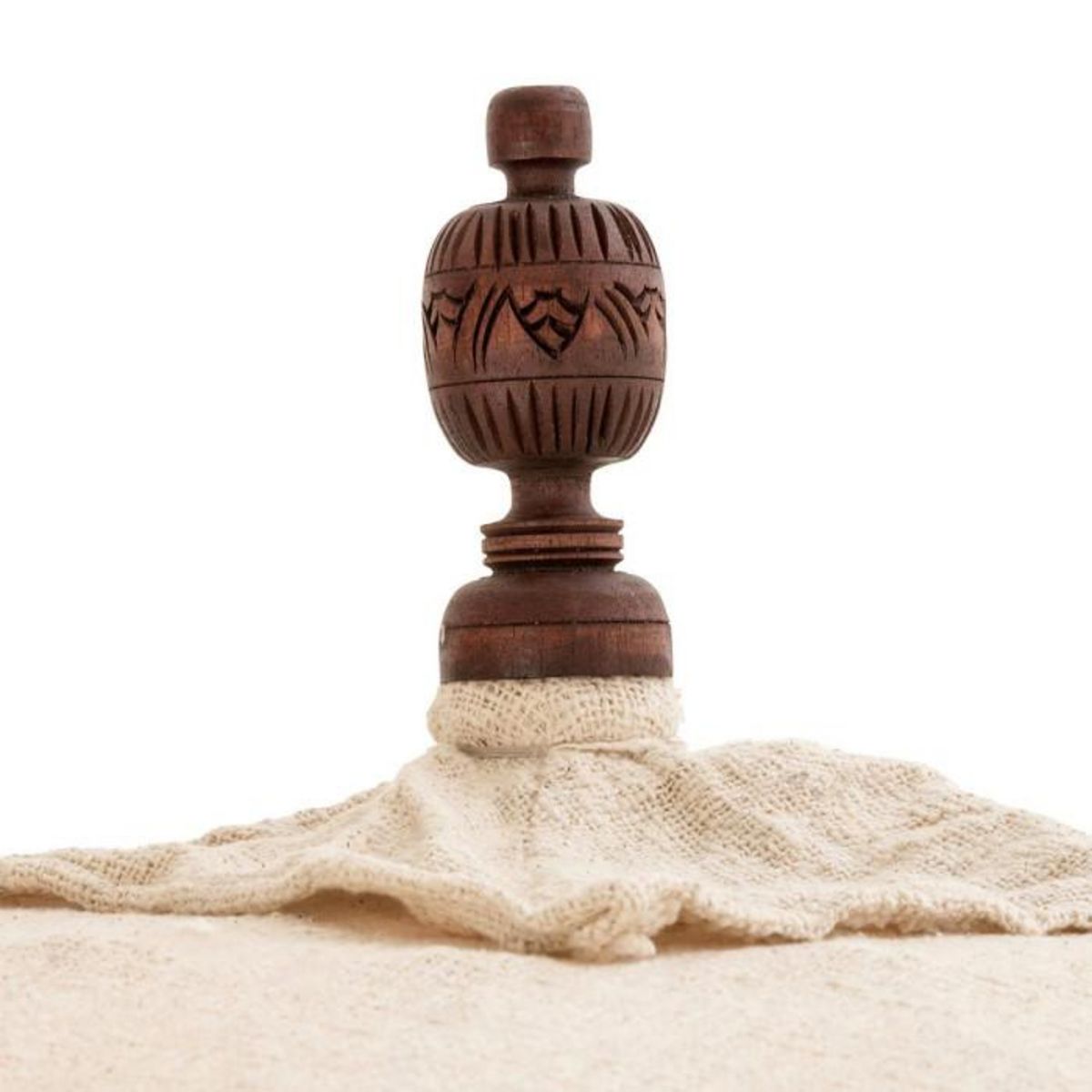 Paris Prix Parasol Déco  Pompons & Coquillages  188cm Beige