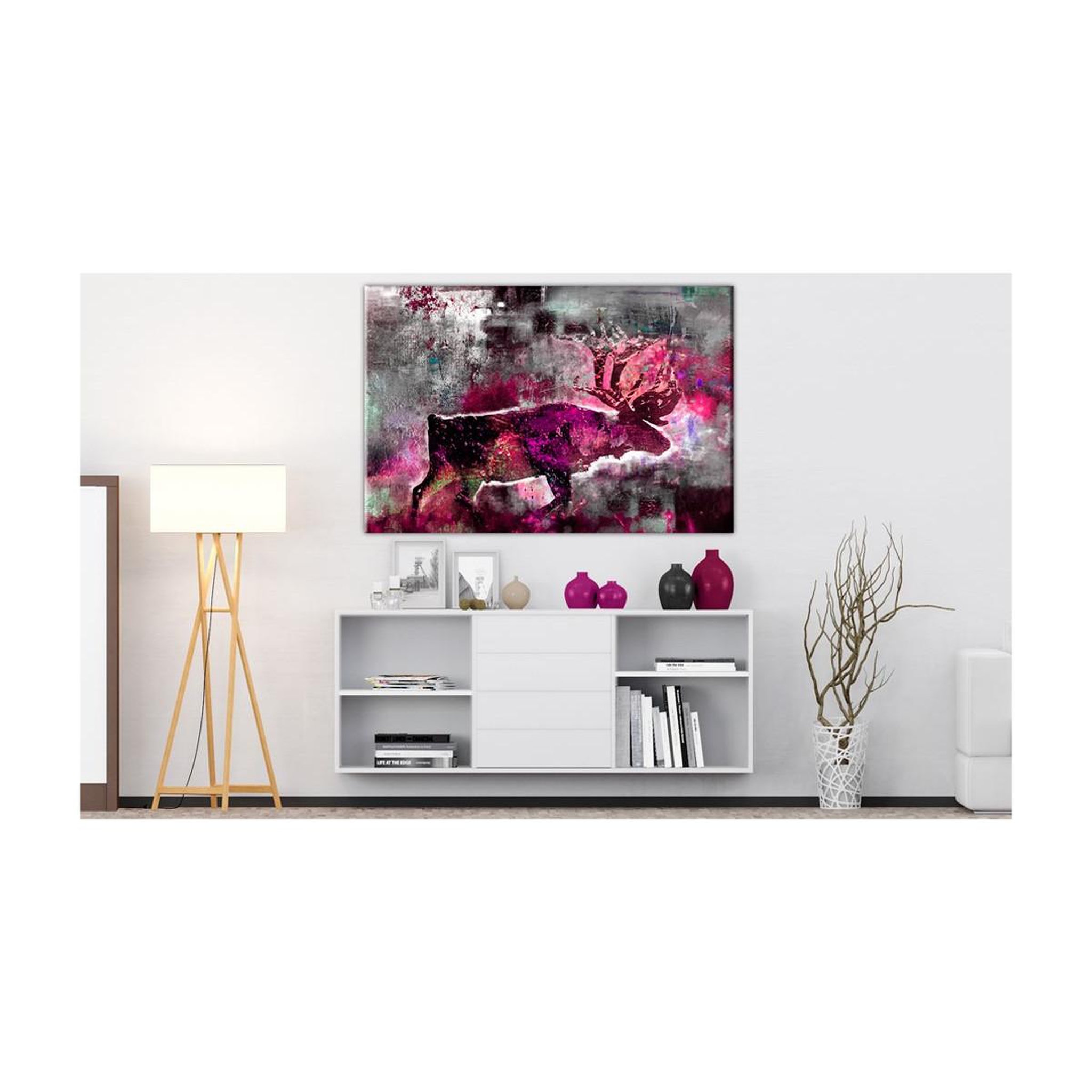 Voir la diapositive 2 : Paris Prix Tableau imprimé  ruby caribou  40x60cm