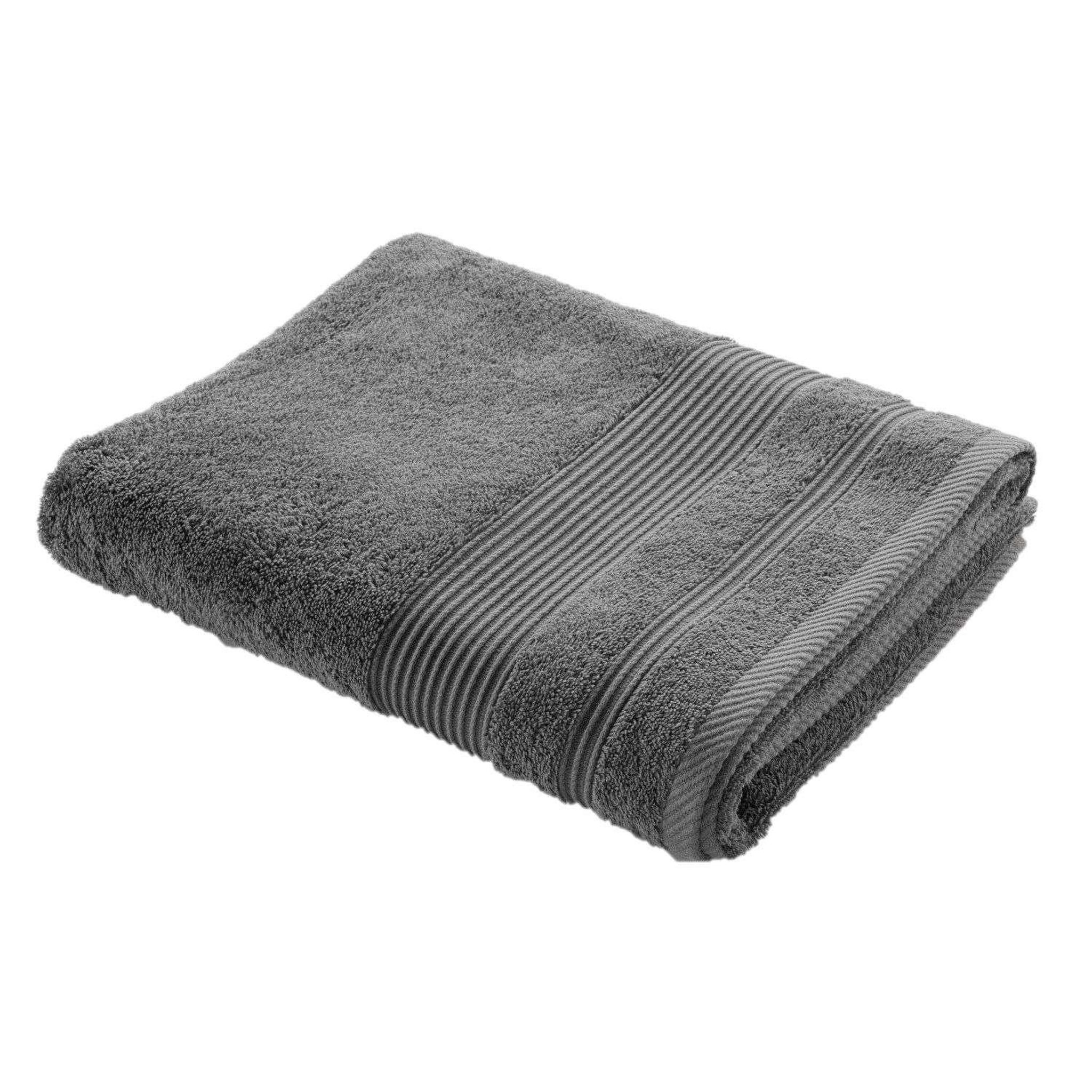 Douceur d'Intérieur Drap de bain DAYTA - Eponge unie. Coloris disponibles : Gris, Rose, Vert, Blanc, Beige, Bleu, Jaune