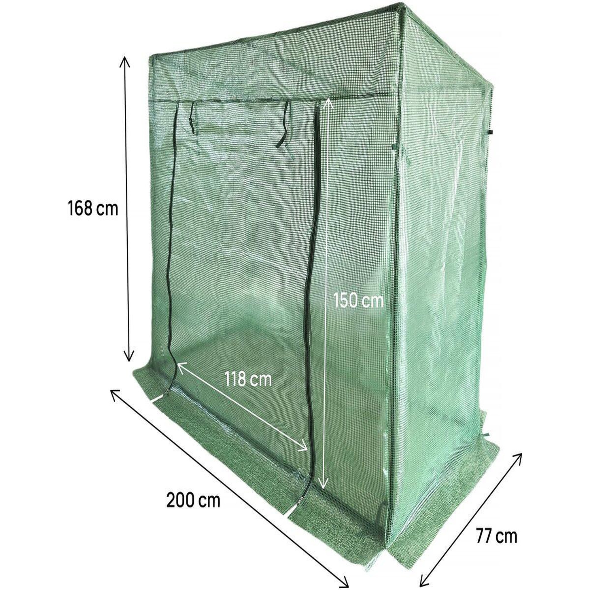 Voir la diapositive 3 : Habitat et Jardin Serre tomates de jardin  lys  - 1.6 m² - 130g - vert