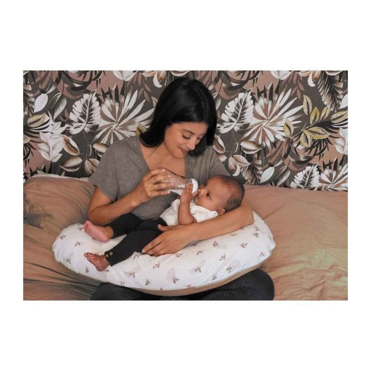 TINEO Coussin de maternité éponge microfibre Rose TINEO