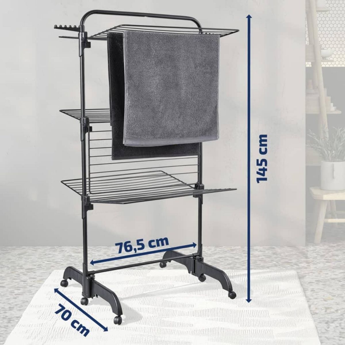 Leifheit Leifheit Sechoir a linge Comfort Tower 420 noir